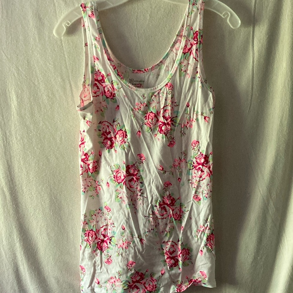 Floral and Pink Women's Tank Tops - Picture 3 of 8